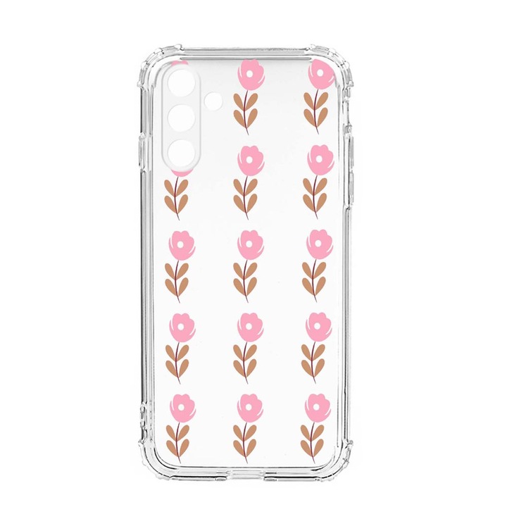 Husa BestCase® Anti Shock, Compatibila Cu Samsung Galaxy S23, Flowers Pattern, Rezistenta La Socuri, Protectie Camera, AS 505