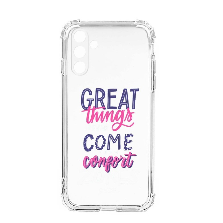 Husa BestCase® Anti Shock, Compatibila Cu Samsung Galaxy S23, Great Things, Rezistenta La Socuri, Protectie Camera, AS 486