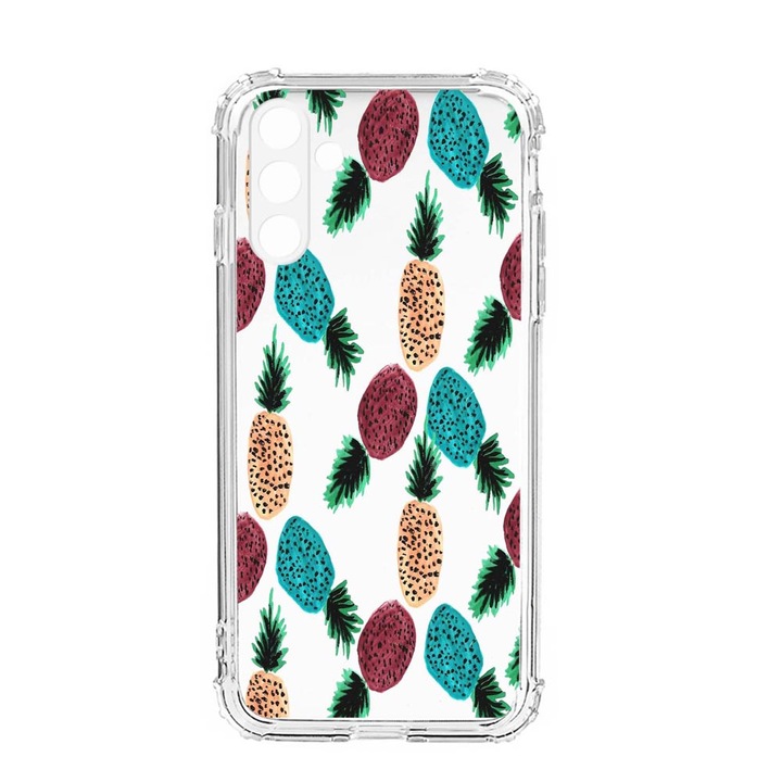 Husa BestCase® Anti Shock, Compatibila Cu Samsung Galaxy S23, Ananas, Rezistenta La Socuri, Protectie Camera, AS 669