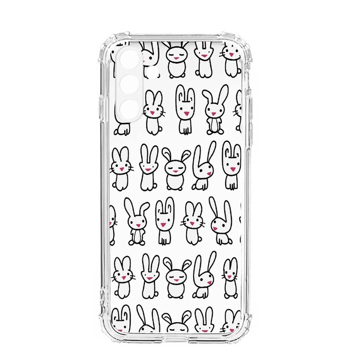 Husa BestCase® Anti Shock, Compatibila Cu Samsung Galaxy S23, Rabbits, Rezistenta La Socuri, Protectie Camera, AS 691