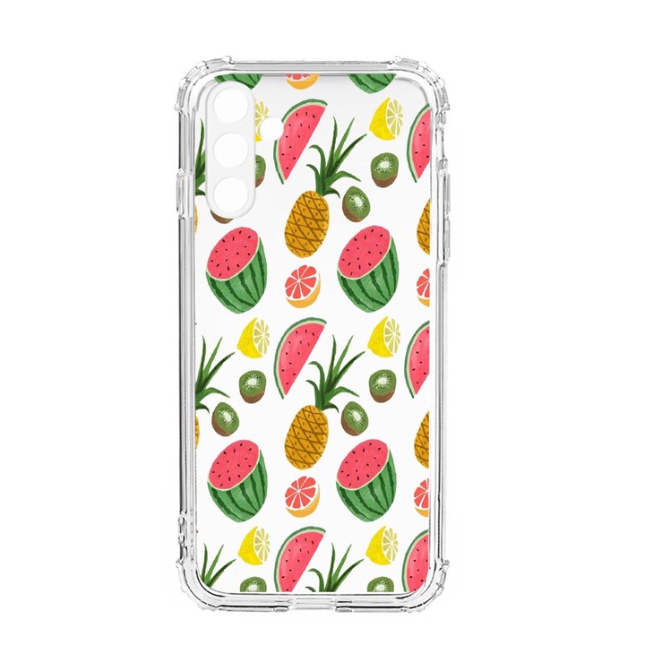 Husa BestCase® Anti Shock, Compatibila Cu Samsung Galaxy S23, Ananas, Rezistenta La Socuri, Protectie Camera, AS 666