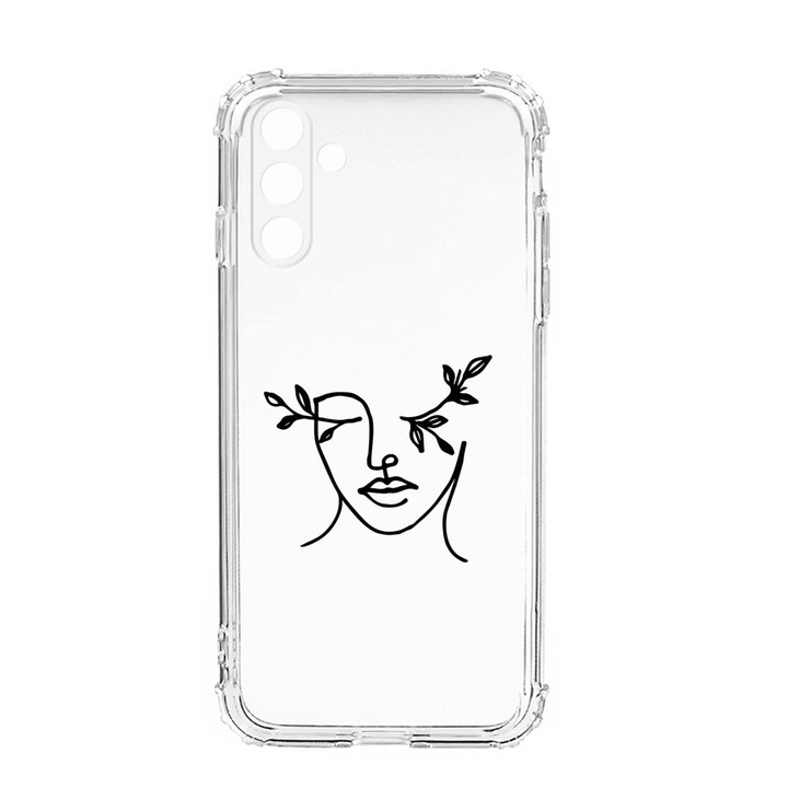 Husa BestCase® Anti Shock, Compatibila cu Samsung Galaxy S23, Woman Abstract, Rezistenta La Socuri, Protectie Camera, AS 736