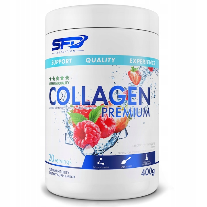 Хранителна добавка SFD Collagen Premium, 400гр
