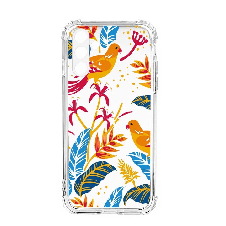 Husa BestCase® Anti Shock, Compatibila cu Samsung Galaxy S23, Colored Birds, Rezistenta La Socuri, Protectie Camera, AS 769