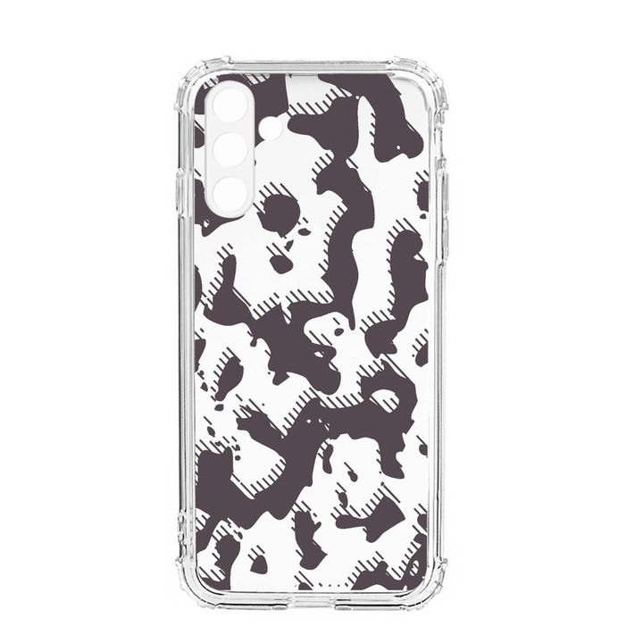 Husa BestCase® Anti Shock, Compatibila cu Samsung Galaxy S23, Gray Camouflage, Rezistenta La Socuri, Protectie Camera, AS 810