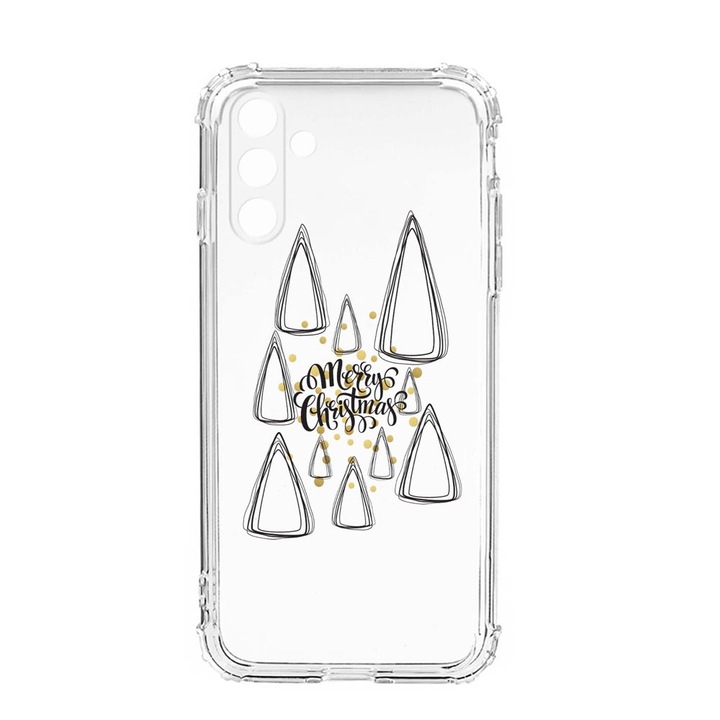 Husa BestCase® Anti Shock, Compatibila cu Samsung Galaxy S23, Minimalist Merry Christmas, Rezistenta La Socuri, Protectie Camera, AS 870