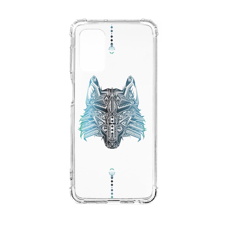 Силиконов калъф Unique за Xiaomi Redmi Note 10 Pro, Wolf, Anti Shock, AS 50