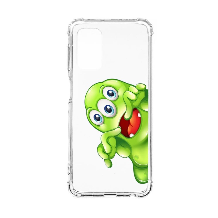 Силиконов калъф Unique за Xiaomi Redmi Note 11T 5G, Green Monster, Anti Shock, AS 60