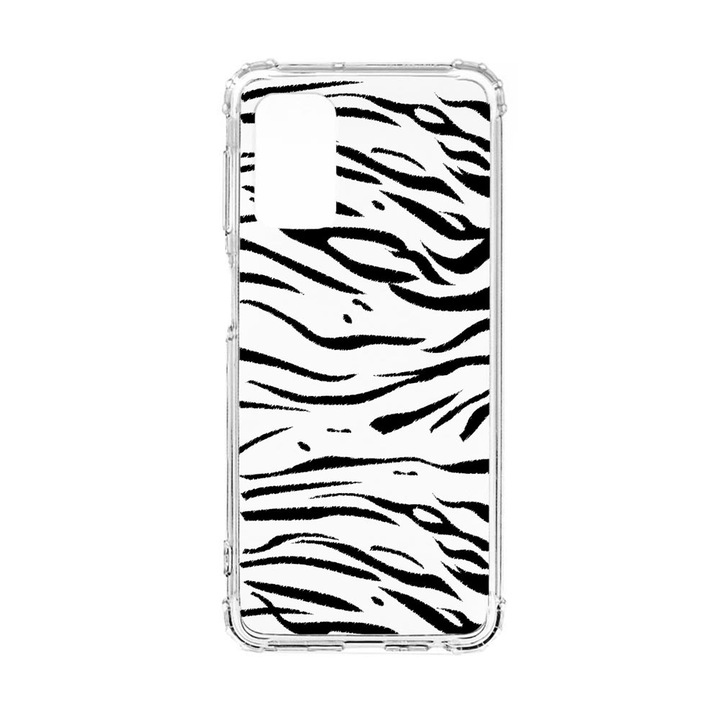 Husa Anti Shock Silicon Compatibila Cu Xiaomi Redmi Note 10 Pro, Zebra, Military Grade Drop Protection, AS 134