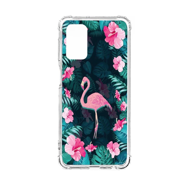 Husa Anti Shock Silicon Compatibila Cu Samsung Galaxy A52 5G / Galaxy A52 4G, Flamingo, Military Grade Drop Protection, AS 247