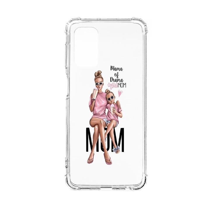 Husa Anti Shock Silicon Compatibila Cu Samsung Galaxy A52 5G / Galaxy A52 4G, Girl Mom Mama of Drama, Military Grade Drop Protection, AS 558