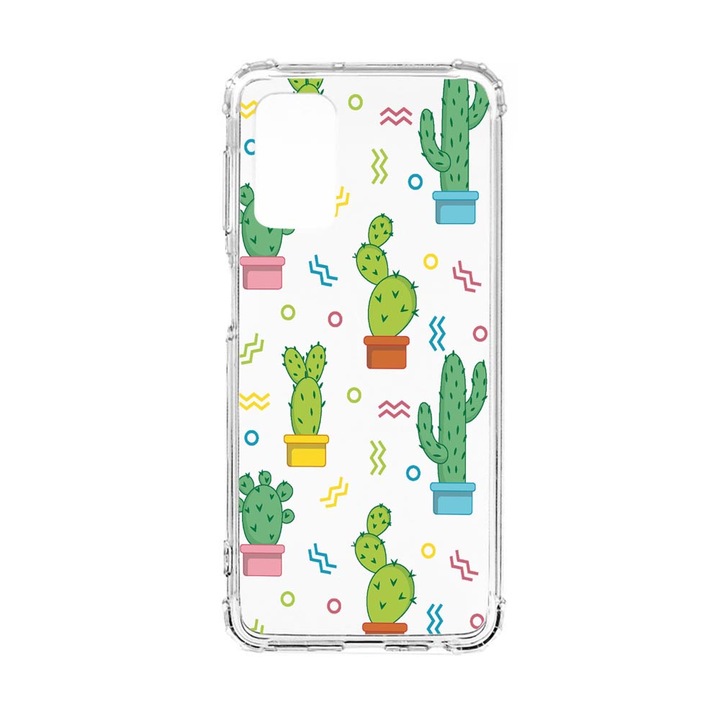 Силиконов калъф Unique за Xiaomi Redmi Note 11S 5G, Cactus, Anti Shock, AS 770