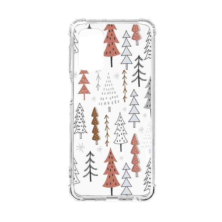 Husa BestCase® Anti Shock, Compatibila cu Xiaomi Redmi Note 11T Pro, Christmas Hand Drawn, Rezistenta La Socuri, Protectie Camera, AS 875