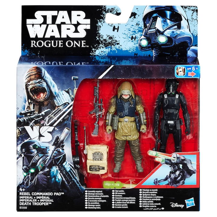 Star WarsDeluxe, Rogue One, Death Trooper Rebel Command figura