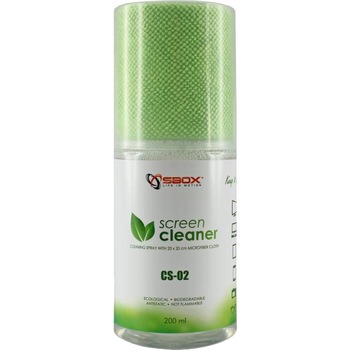 Solutie pentru curatat Tv + microfibra, SBOX, CS-02, 200ml Solutie pentru curatat Tv + microfibra, SBOX, CS-02, 200ml