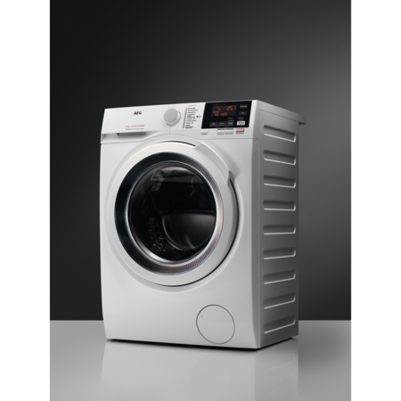 Masina de spalat rufe cu uscator AEG L7WBGO48W, Spalare 8 kg, Uscare 5 kg, 1400 rpm, Clase A, Motor OKOInverter, Display LED touch control, DualSense, ProSteam, ProSense, AquaControl, Alb