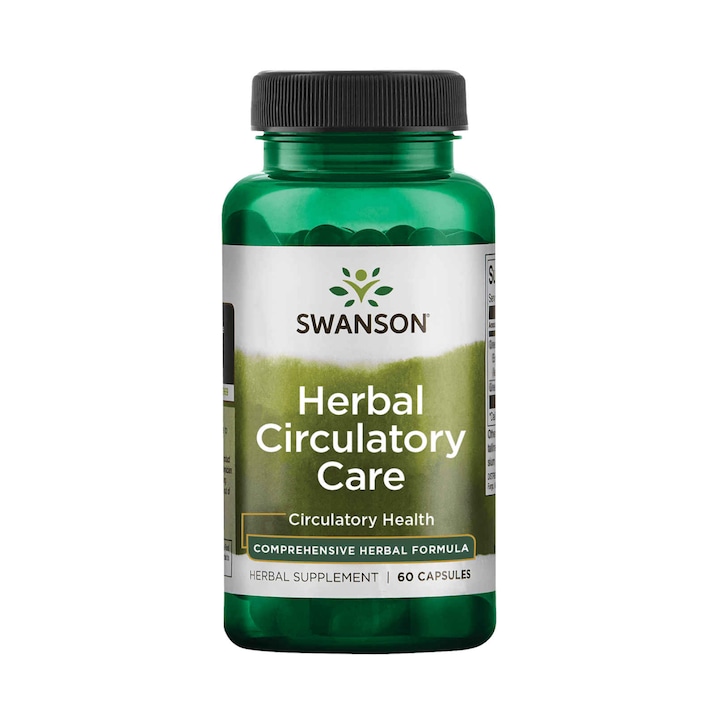 Хранителна добавка Herbal Circulatory Care, Swanson, С растителен екстракт, 60 капсули