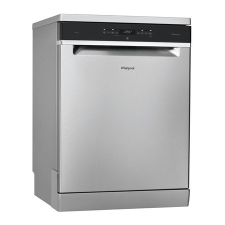 Masina de spalat vase Whirlpool WKFO 3O32 P X, 6th Sense, Power Clean Pro, 14 seturi, 10 programe, Clasa A+++, 60 cm, Argintiu
