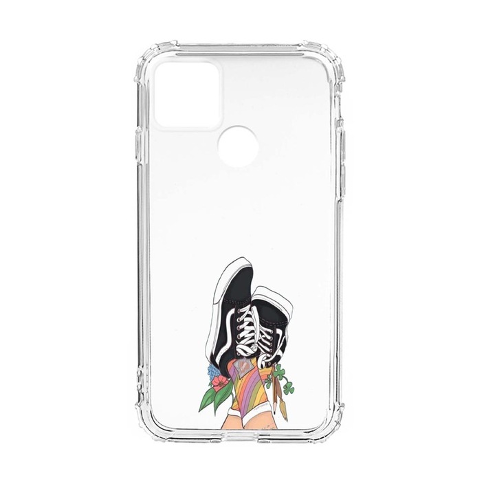 Husa Silicon Anti Shock Compatibila Cu Xiaomi Poco C40 / Redmi 10C, Vans - Gym Shoes, Military Grade Drop Protection, AS 600