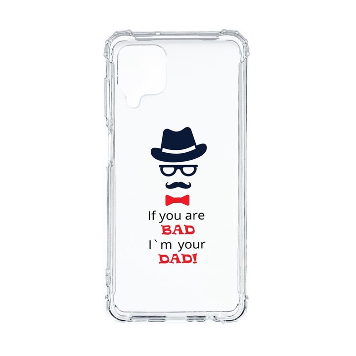 Husa Anti Shock Compatibila Cu Samsung Galaxy M12 / Galaxy F12, Bad Dad, Premium Silicon, Military Grade Drop Protection, AS 53