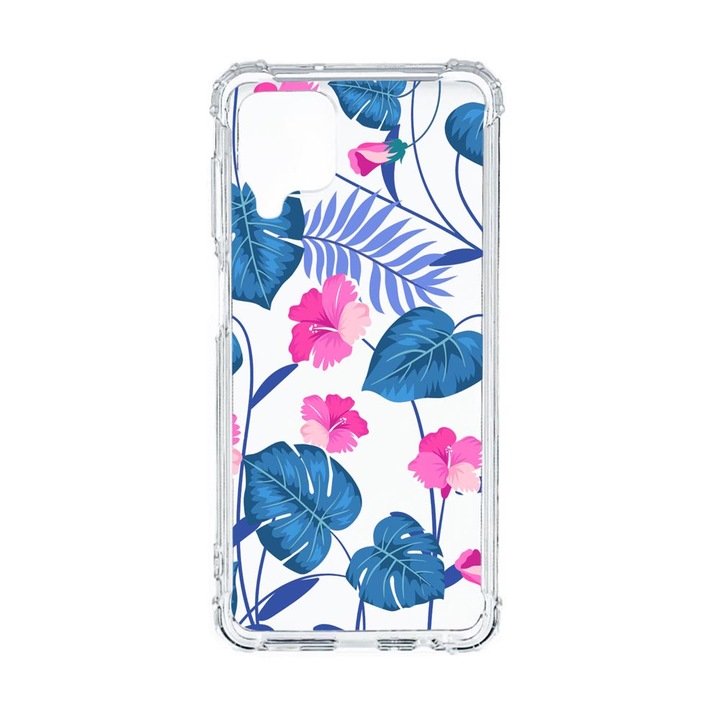 Husa Anti Shock Compatibila Cu Samsung Galaxy M12 / Galaxy F12, Tropical, Premium Silicon, Military Grade Drop Protection, AS 112