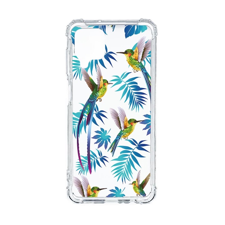 Husa Anti Shock Compatibila Cu Samsung Galaxy M12 / Galaxy F12, Wild Tropical, Premium Silicon, Military Grade Drop Protection, AS 186