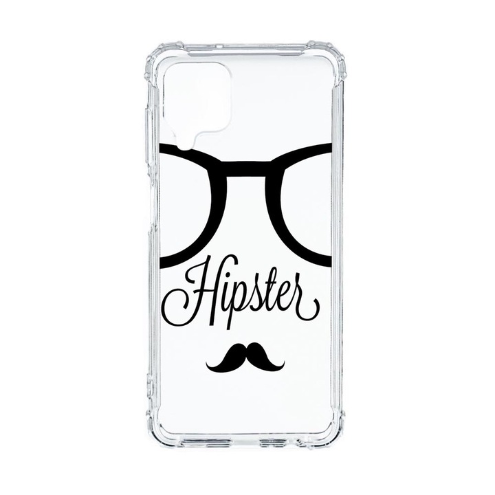 Husa Anti Shock Compatibila Cu Samsung Galaxy A12, Hipster, Premium Silicon, Military Grade Drop Protection, AS 12