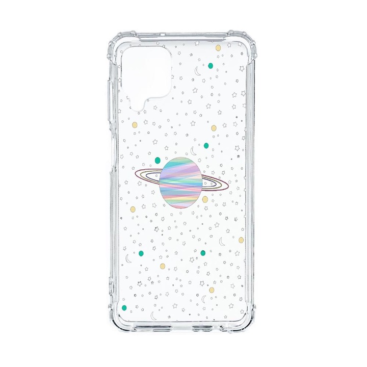 Husa Anti Shock Compatibila Cu Samsung Galaxy M12 / Galaxy F12, Universe, Planets, Premium Silicon, Military Grade Drop Protection, AS 468