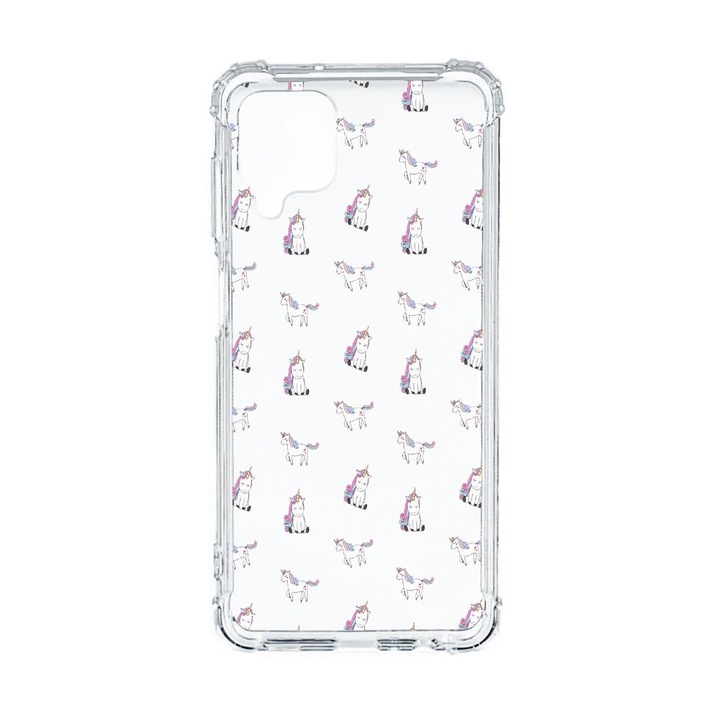 Husa Anti Shock Compatibila Cu Samsung Galaxy M12 / Galaxy F12, Unicorn Pattern, Premium Silicon, Military Grade Drop Protection, AS 522