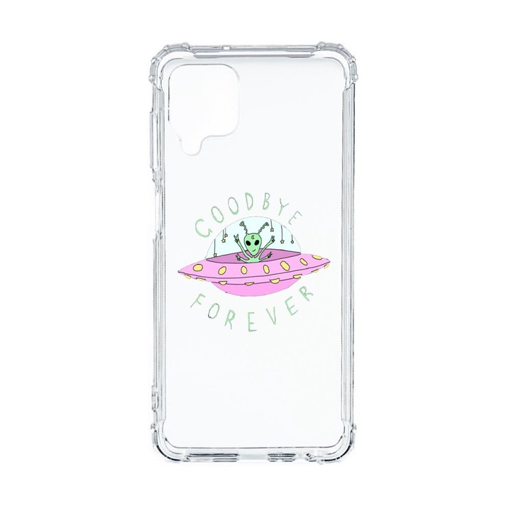 Husa Anti Shock Compatibila Cu Samsung Galaxy M12 / Galaxy F12, Universe, Good Bye, Premium Silicon, Military Grade Drop Protection, AS 474