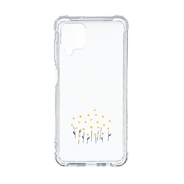Husa Anti Shock Compatibila Cu Samsung Galaxy M12 / Galaxy F12, Little Daisy Flowers, Premium Silicon, Military Grade Drop Protection, AS 642
