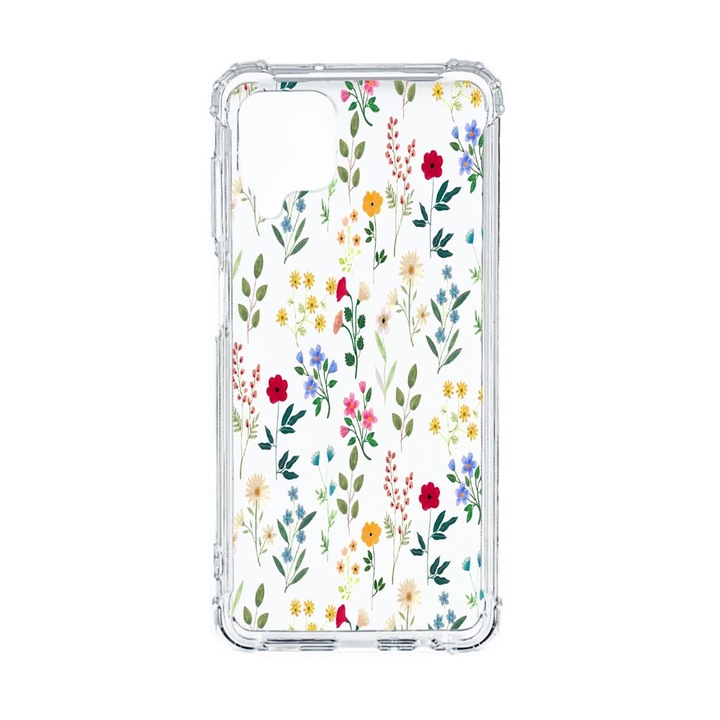 Husa Anti Shock Compatibila Cu Samsung Galaxy M12 / Galaxy F12, Spring Flowers, Premium Silicon, Military Grade Drop Protection, AS 635