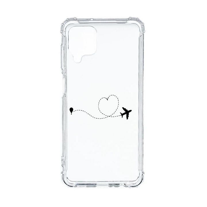 Husa Anti Shock Compatibila cu Samsung Galaxy M12 / Galaxy F12, Love To Travel, Premium Silicon, Military Grade Drop Protection, AS 746