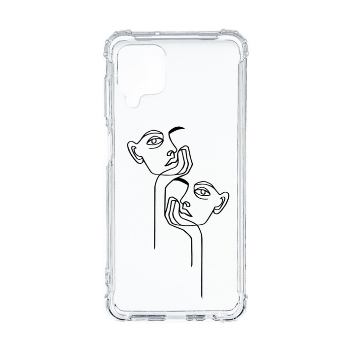 Husa Anti Shock Compatibila cu Samsung Galaxy M12 / Galaxy F12, Boring, Premium Silicon, Military Grade Drop Protection, AS 737