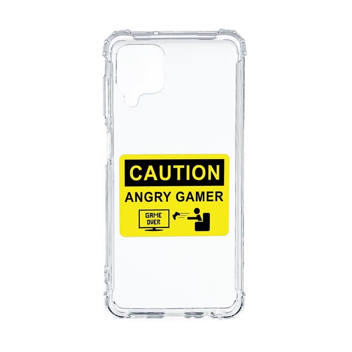 Husa Anti Shock Compatibila Cu Samsung Galaxy M12 / Galaxy F12, Angry Gamer, Premium Silicon, Military Grade Drop Protection, AS 673
