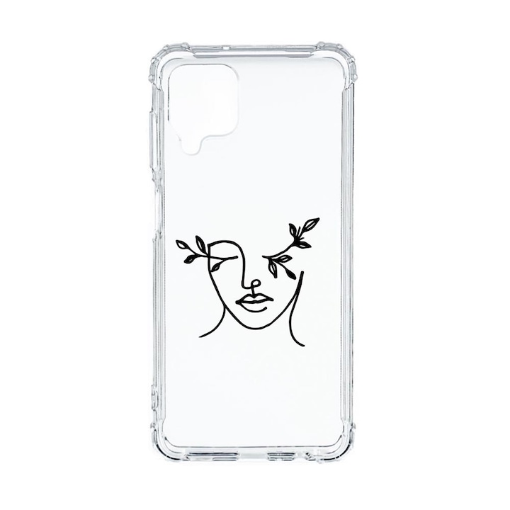 Husa Anti Shock Compatibila cu Samsung Galaxy M12 / Galaxy F12, Woman Abstract, Premium Silicon, Military Grade Drop Protection, AS 736