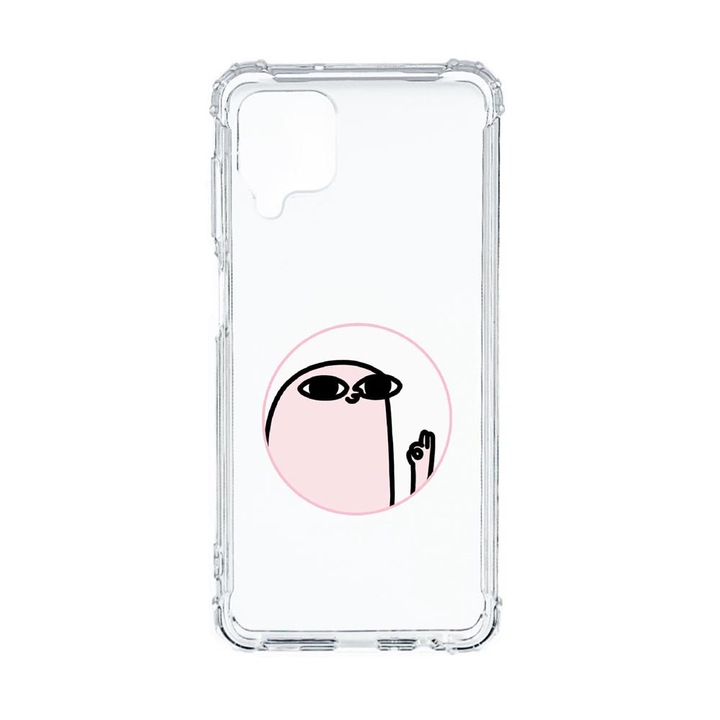 Husa Anti Shock Compatibila Cu Samsung Galaxy M12 / Galaxy F12, Meme, Premium Silicon, Military Grade Drop Protection, AS 658