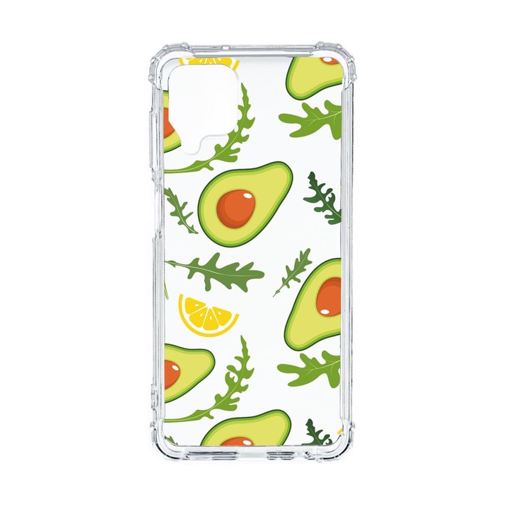 Husa Anti Shock Compatibila cu Samsung Galaxy M12 / Galaxy F12, Avocado, Premium Silicon, Military Grade Drop Protection, AS 760