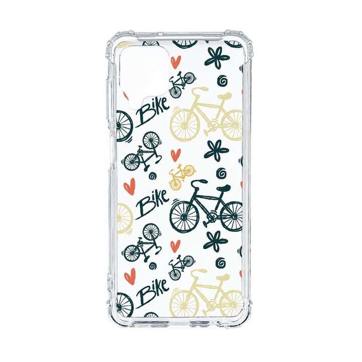 Husa Anti Shock Compatibila cu Samsung Galaxy M12 / Galaxy F12, Bike Love, Premium Silicon, Military Grade Drop Protection, AS 781