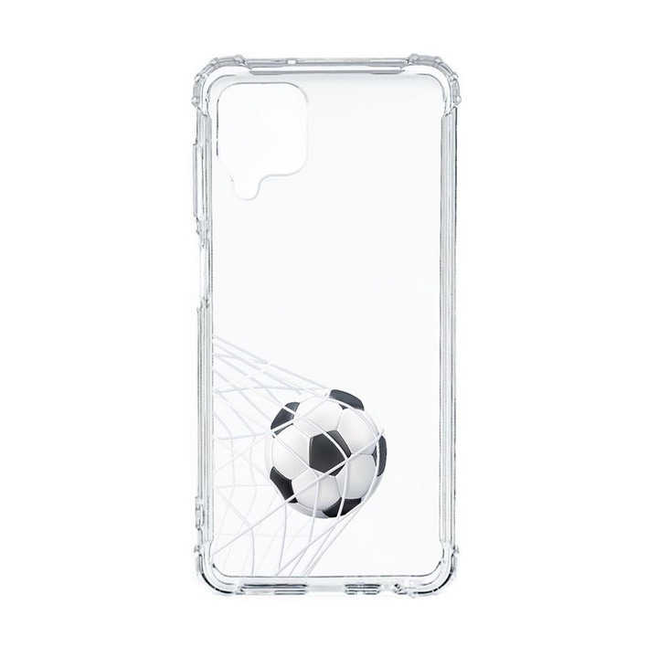 Husa Anti Shock Compatibila cu Samsung Galaxy M12 / Galaxy F12, Football - Goooaaall, Premium Silicon, Military Grade Drop Protection, AS 775