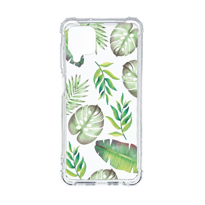 Husa Anti Shock Compatibila Cu Samsung Galaxy M12 / Galaxy F12, Tropical, Premium Silicon, Military Grade Drop Protection, AS 150