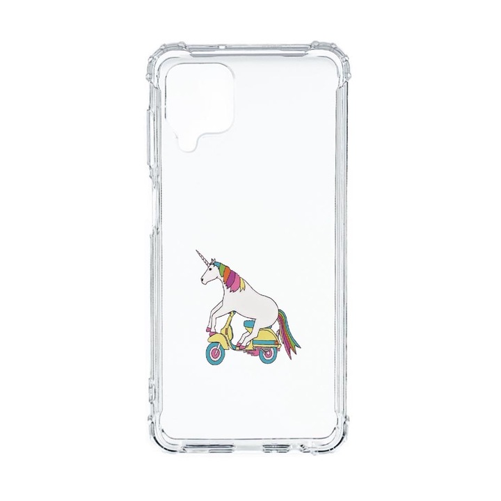 Husa Anti Shock Compatibila Cu Samsung Galaxy M12 / Galaxy F12, Unicorn On The Road, Premium Silicon, Military Grade Drop Protection, AS 528