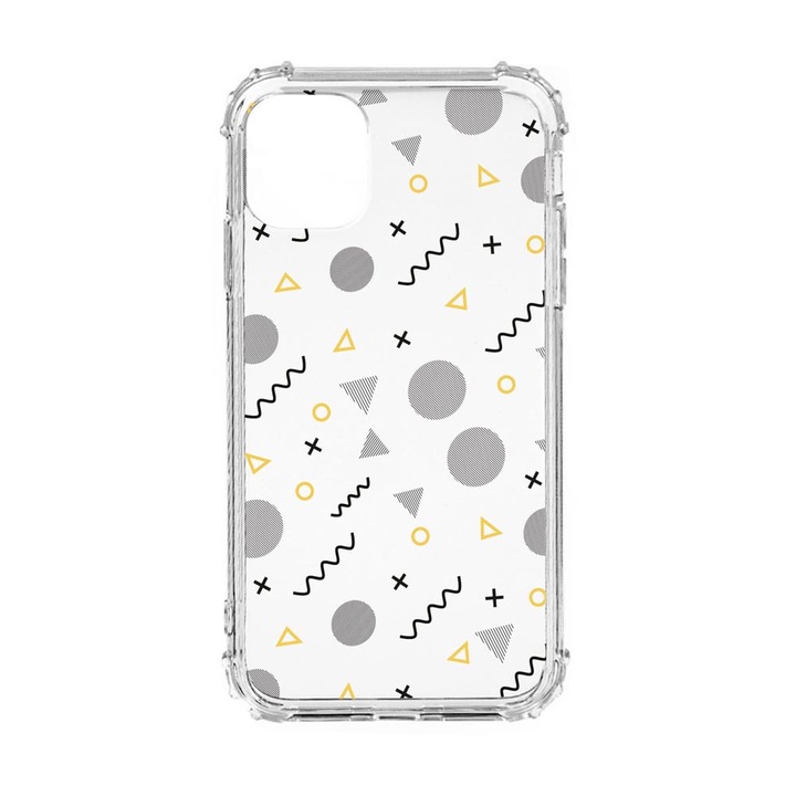 Husa Anti Shock Silicon Compatibila Cu Apple iPhone 12 Mini, Abstract, Military Grade Drop Protection, AS 74