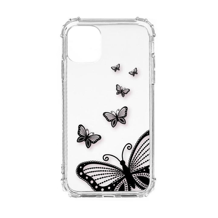 Силиконов калъф Unique за Oppo Reno 7 4G, Butterfly, Anti Shock, AS 79