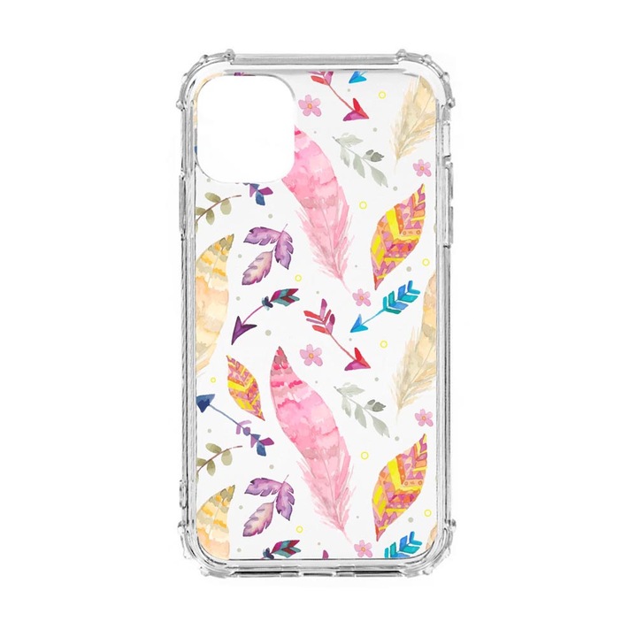 Силиконов калъф Unique за Oppo Reno 7 4G, Happy Feathers, Anti Shock, AS 68