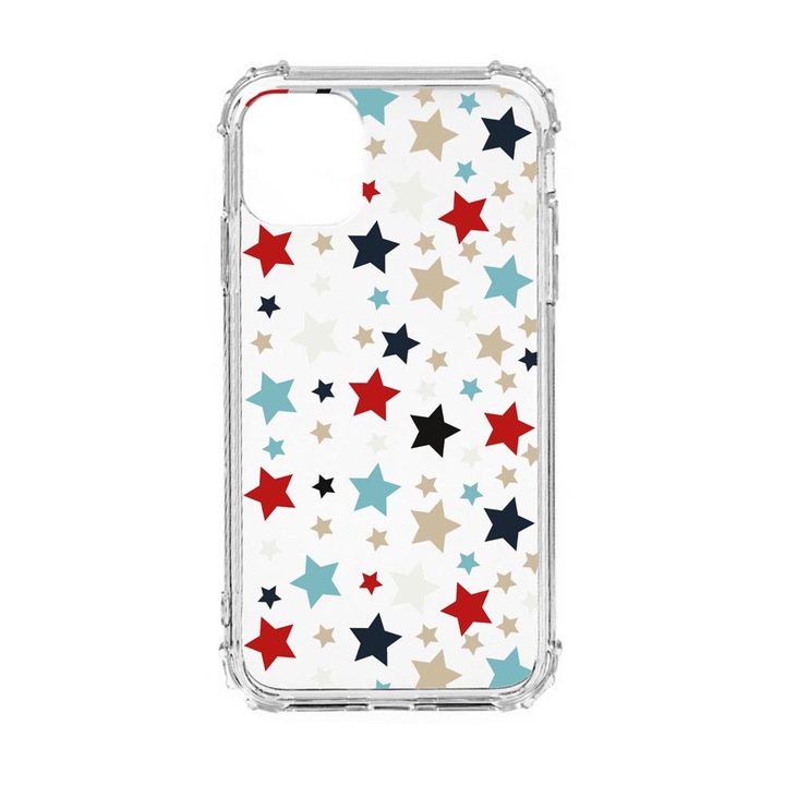 Husa Anti Shock Silicon Compatibila Cu Oppo Reno 7 4G, Stars, Military Grade Drop Protection, AS 146