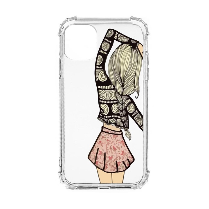 Husa Anti Shock Silicon Compatibila Cu Apple iPhone 12 Mini, Girl Friend, Military Grade Drop Protection, AS 188