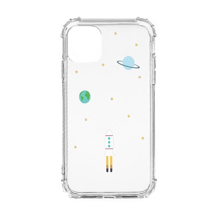 Силиконов калъф Unique за Oppo Reno 7 4G, Universe, Spacecraft, Anti Shock, AS 471