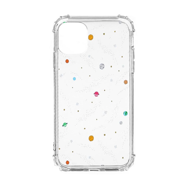 Силиконов калъф Unique за Oppo Reno 7 4G, Universe, Planets, Anti Shock, AS 470