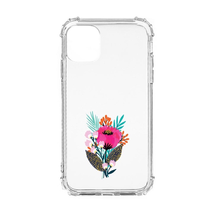 Husa Anti Shock Silicon Compatibila Cu Oppo Reno 7 4G, Flowers, Military Grade Drop Protection, AS 641
